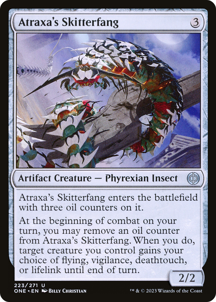 Atraxa's Skitterfang (ONE-223) - Phyrexia: All Will Be One Foil - Premium MTG Single from Wizards of the Coast - Just $0.25! Shop now at Game Crave Tournament Store