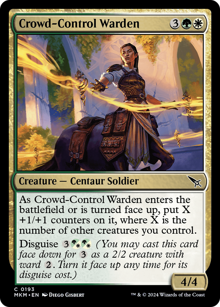 Crowd-Control Warden (MKM-193) - Murders at Karlov Manor - Premium MTG Single from Wizards of the Coast - Just $0.25! Shop now at Game Crave Tournament Store