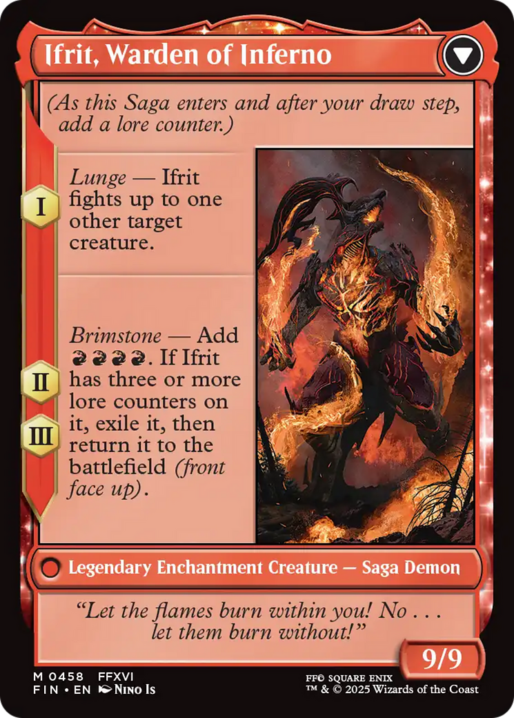 Clive, Ifrit's Dominant (Extended Art) (FIN-458) - FINAL FANTASY: (enchantment, Extended Art) Foil - Premium MTG Single from Wizards of the Coast - Just $10.66! Shop now at Game Crave Tournament Store