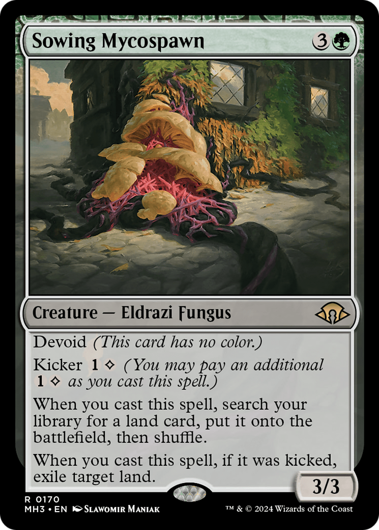 Sowing Mycospawn (MH3-170) - Modern Horizons 3 - Premium MTG Single from Wizards of the Coast - Just $1.83! Shop now at Game Crave Tournament Store