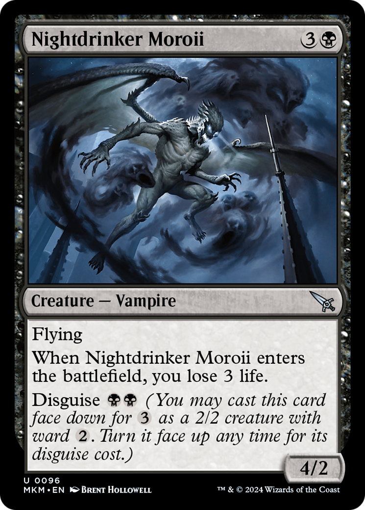 Nightdrinker Moroii (MKM-096) - Murders at Karlov Manor Foil - Premium MTG Single from Wizards of the Coast - Just $0.25! Shop now at Game Crave Tournament Store