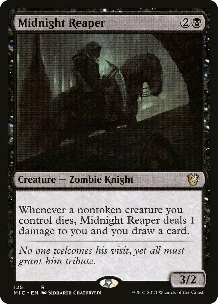 Midnight Reaper (MIC-125) - Midnight Hunt Commander - Premium MTG Single from Wizards of the Coast - Just $0.08! Shop now at Game Crave Tournament Store