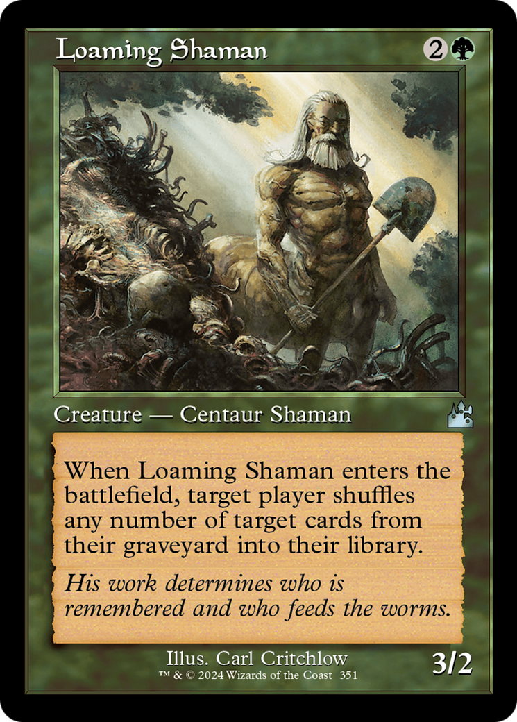 Loaming Shaman (RVR-351) - Ravnica Remastered Foil - Premium MTG Single from Wizards of the Coast - Just $0.25! Shop now at Game Crave Tournament Store