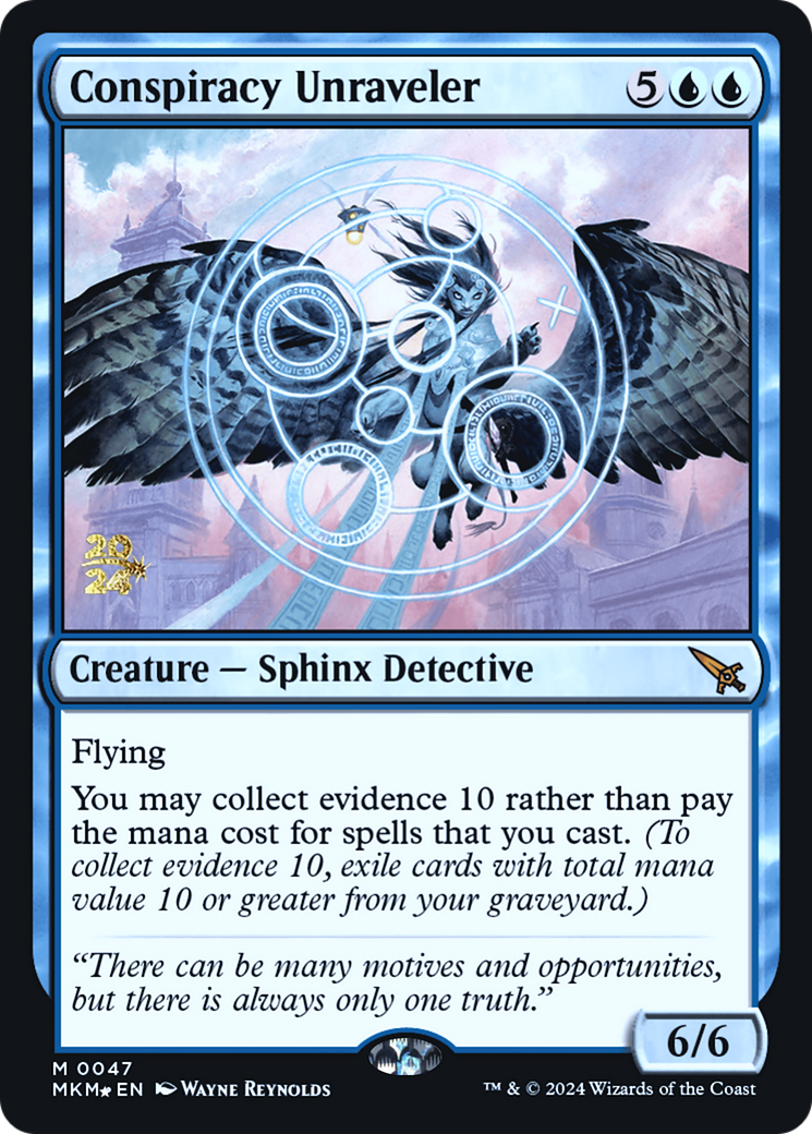 Conspiracy Unraveler (PMKM-47S) - Murders at Karlov Manor Promos Foil - Premium MTG Single from Wizards of the Coast - Just $0.78! Shop now at Game Crave Tournament Store