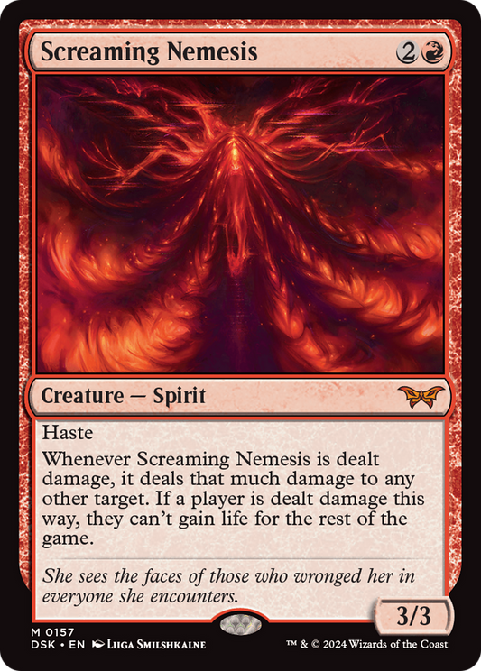 Screaming Nemesis (DSK-157) - Duskmourn: House of Horror - Premium MTG Single from Wizards of the Coast - Just $24! Shop now at Game Crave Tournament Store