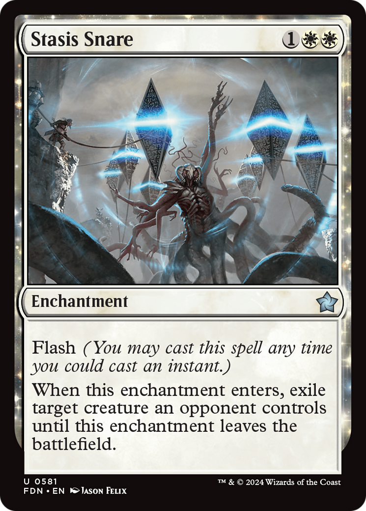 Stasis Snare (FDN-581) - Foundations - Premium MTG Single from Wizards of the Coast - Just $0.25! Shop now at Game Crave Tournament Store