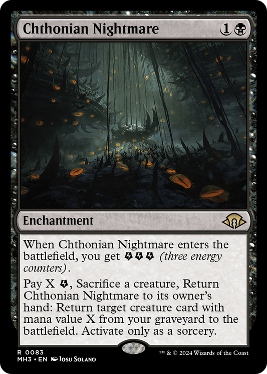 Chthonian Nightmare (MH3-083) - Modern Horizons 3 - Premium MTG Single from Wizards of the Coast - Just $0.49! Shop now at Game Crave Tournament Store