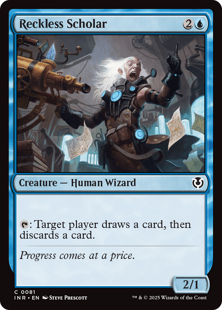 Reckless Scholar (-081) - Innistrad Remastered - Premium MTG Single from Wizards of the Coast - Just $0.25! Shop now at Game Crave Tournament Store