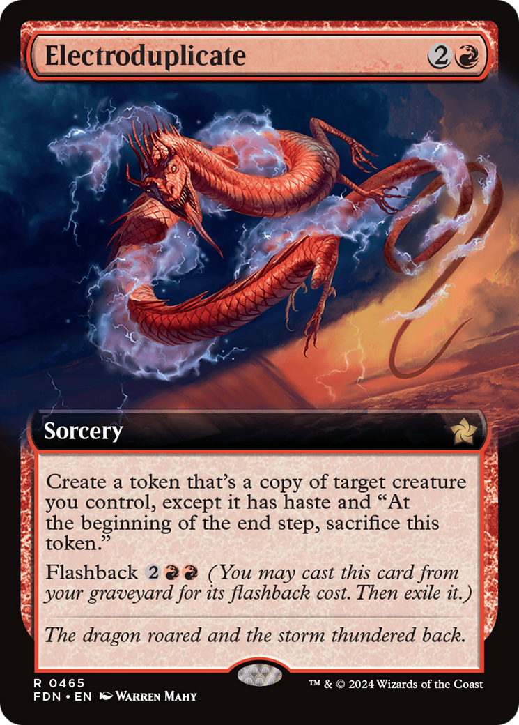 Electroduplicate (FDN-465) - Foundations: (Extended Art) Foil - Premium MTG Single from Wizards of the Coast - Just $1.20! Shop now at Game Crave Tournament Store