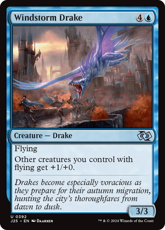 Windstorm Drake (J25-392) - Foundations Jumpstart - Premium MTG Single from Wizards of the Coast - Just $0.25! Shop now at Game Crave Tournament Store