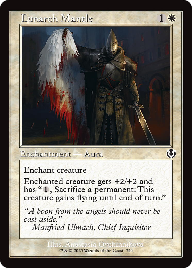Lunarch Mantle (Retro Frame) (-344) - Innistrad Remastered - Premium MTG Single from Wizards of the Coast - Just $0.25! Shop now at Game Crave Tournament Store