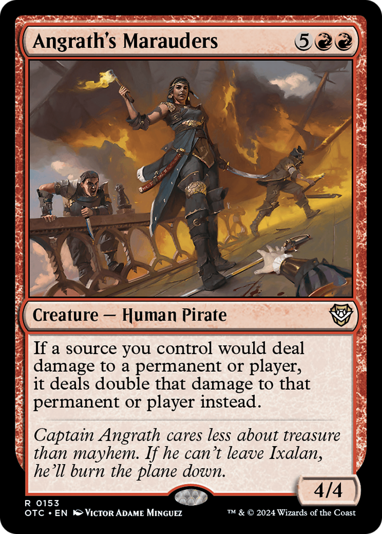 Angrath's Marauders (OTC-153) - Outlaws of Thunder Junction Commander - Premium MTG Single from Wizards of the Coast - Just $0.25! Shop now at Game Crave Tournament Store