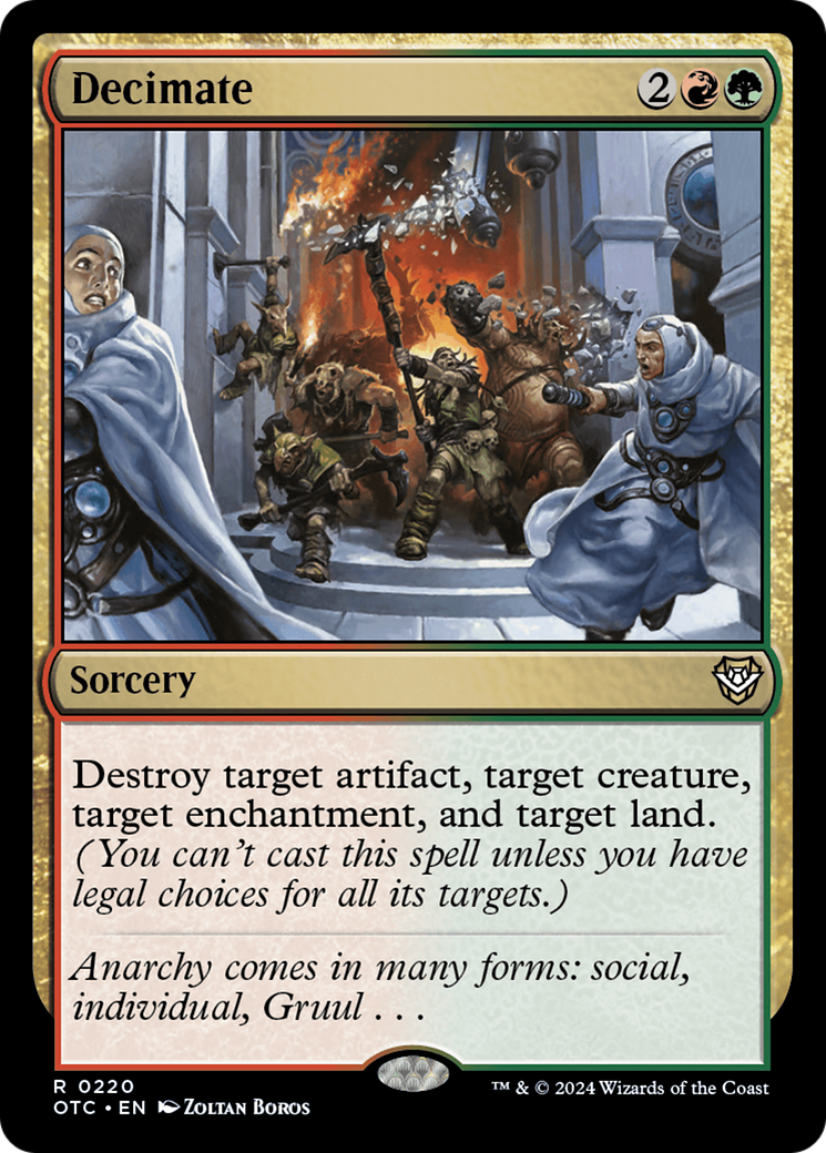 Decimate (OTC-220) - Outlaws of Thunder Junction Commander - Premium MTG Single from Wizards of the Coast - Just $0.25! Shop now at Game Crave Tournament Store