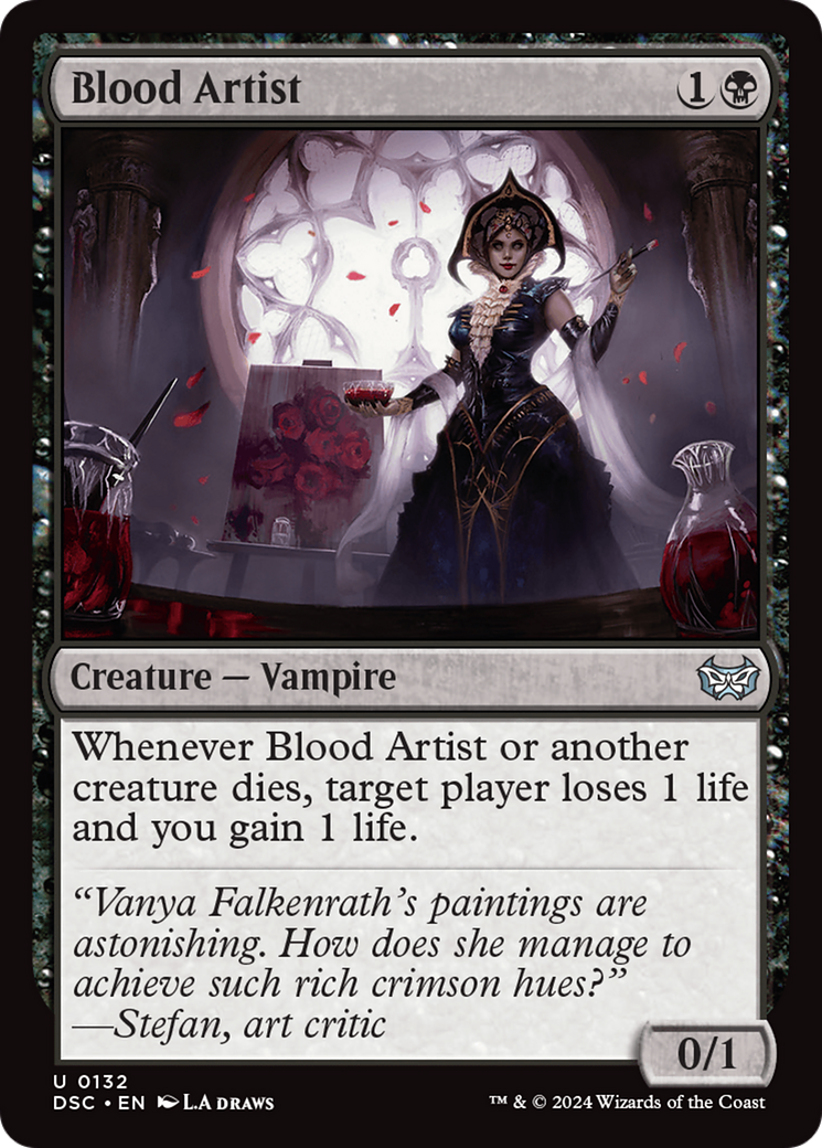 Blood Artist (DSC-132) - Duskmourn: House of Horror Commander - Premium MTG Single from Wizards of the Coast - Just $0.80! Shop now at Game Crave Tournament Store