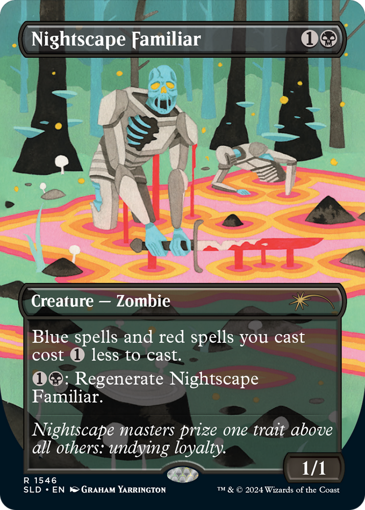 Nightscape Familiar (SLD-1546) - Secret Lair Drop (Borderless) - Premium MTG Single from Wizards of the Coast - Just $4.45! Shop now at Game Crave Tournament Store