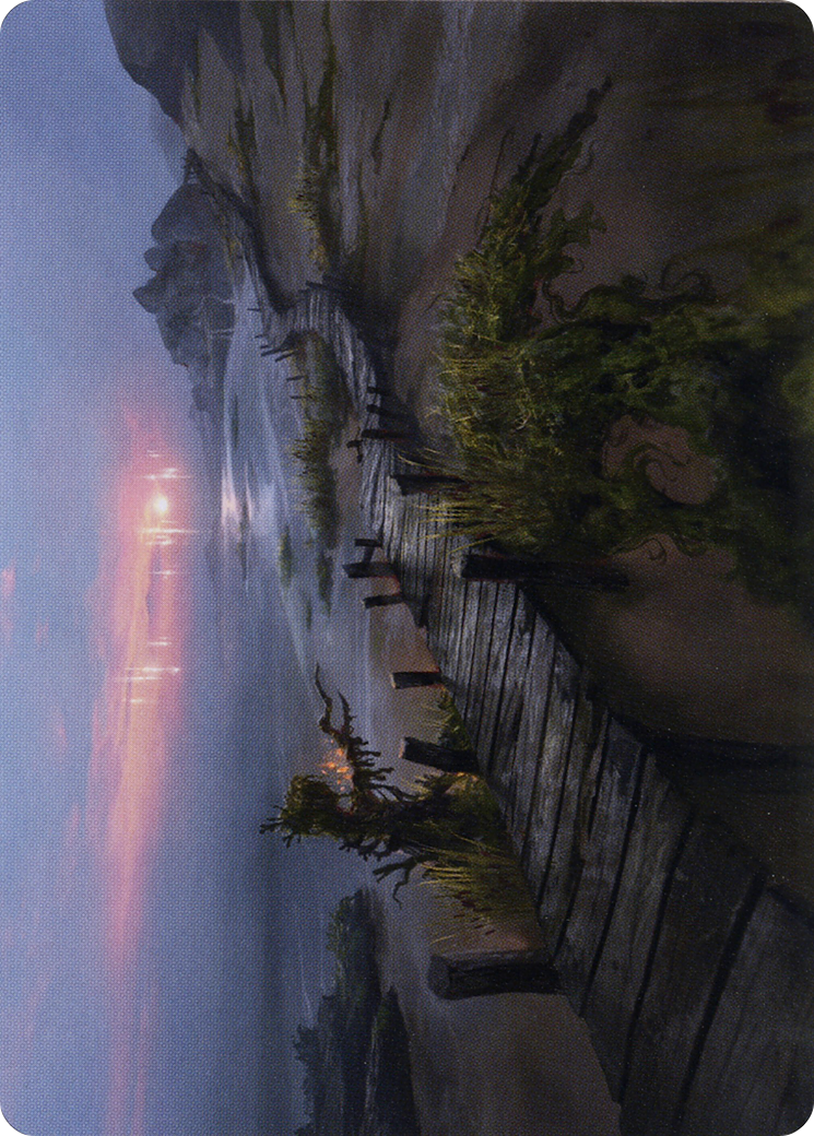 Deserted Beach // Deserted Beach (AMID-071) - Midnight Hunt Art Series (Borderless) Foil - Premium MTG Single from Wizards of the Coast - Just $0! Shop now at Game Crave Tournament Store