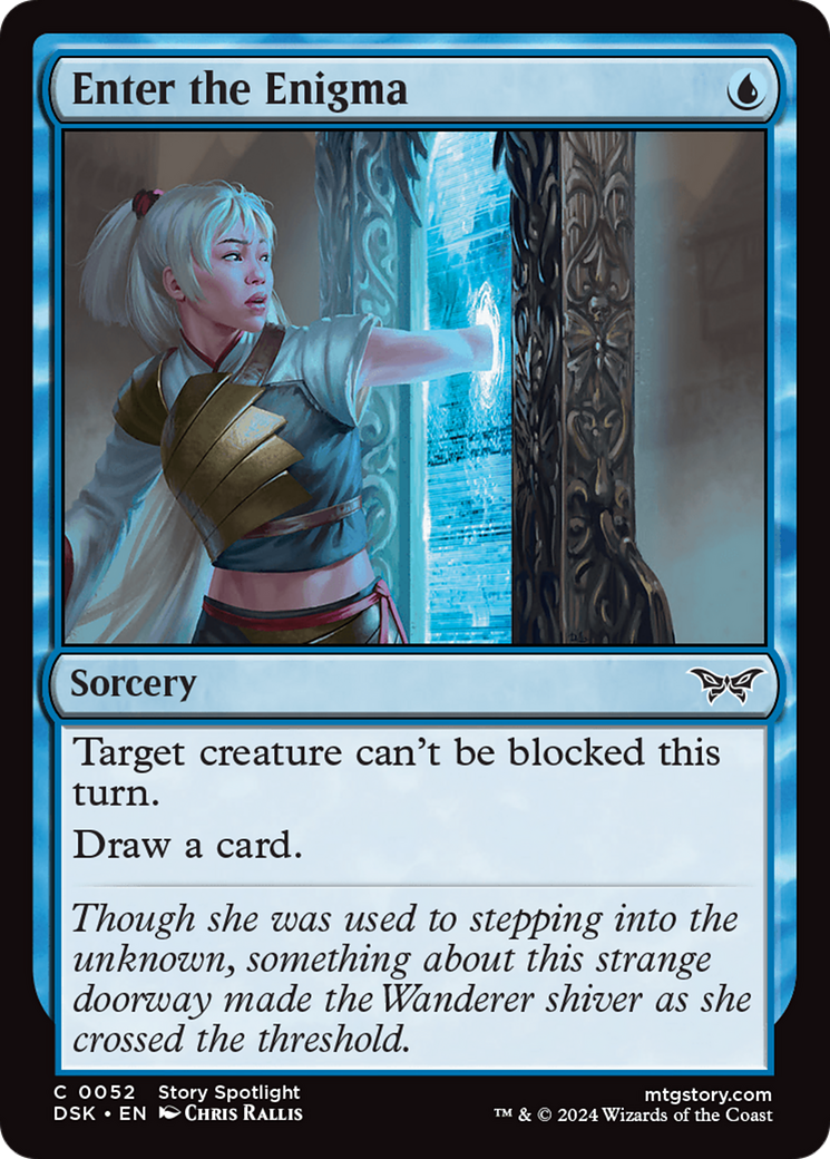Enter the Enigma (DSK-052) - Duskmourn: House of Horror Foil - Premium MTG Single from Wizards of the Coast - Just $0.91! Shop now at Game Crave Tournament Store