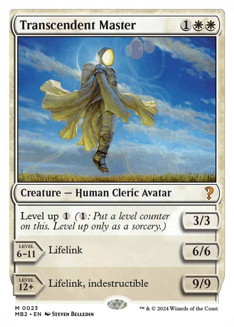 Transcendent Master (MB2-023) - Mystery Booster 2 - Premium MTG Single from Wizards of the Coast - Just $0! Shop now at Game Crave Tournament Store