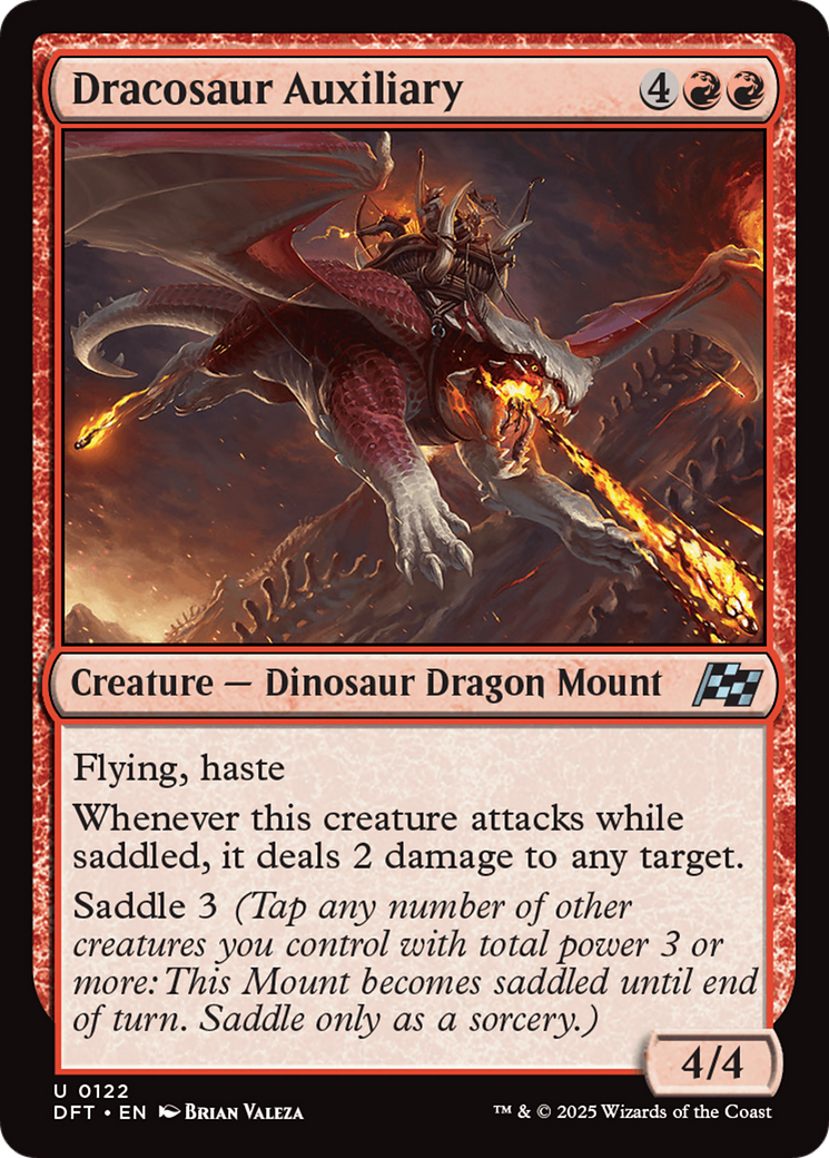 Dracosaur Auxiliary (DFT-122) - Aetherdrift Foil - Premium MTG Single from Wizards of the Coast - Just $0.08! Shop now at Game Crave Tournament Store