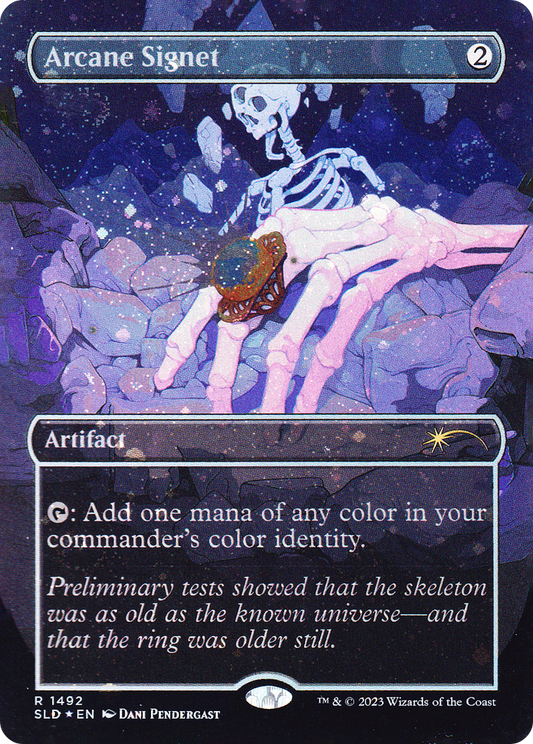 Arcane Signet (SLD-1492★) - Secret Lair Drop (Borderless) Foil - Premium MTG Single from Wizards of the Coast - Just $61.89! Shop now at Game Crave Tournament Store