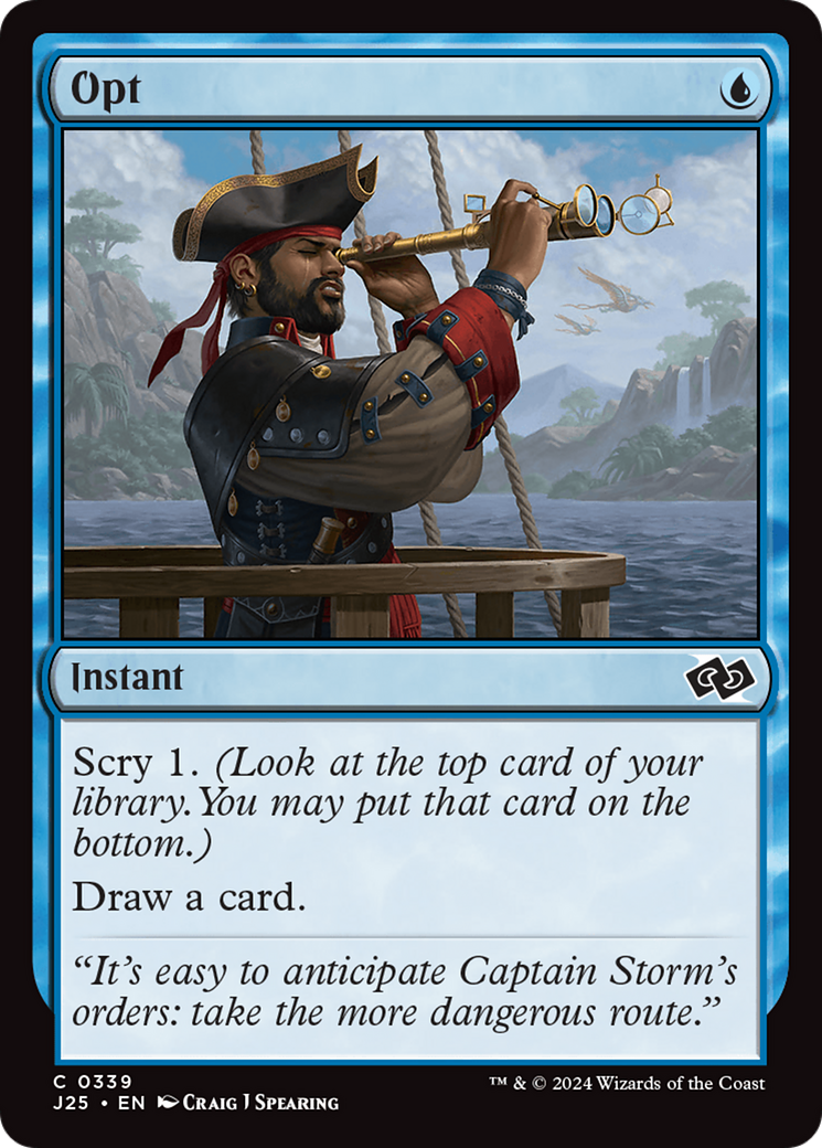 Opt (J25-339) - Foundations Jumpstart - Premium MTG Single from Wizards of the Coast - Just $0.25! Shop now at Game Crave Tournament Store