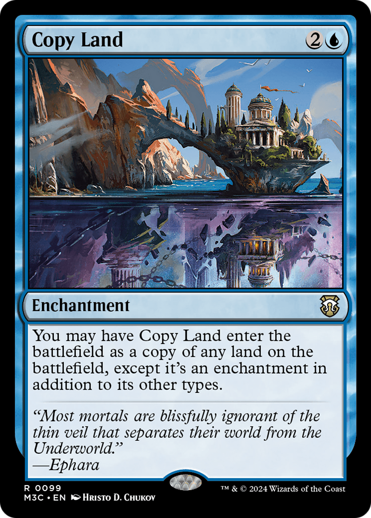 Copy Land (M3C-099) - Modern Horizons 3 Commander Foil - Premium MTG Single from Wizards of the Coast - Just $0.26! Shop now at Game Crave Tournament Store