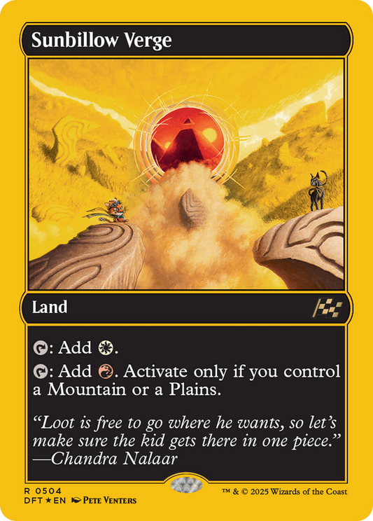 Sunbillow Verge (First-Place Foil) (DFT-504) - Aetherdrift Foil - Premium MTG Single from Wizards of the Coast - Just $2.85! Shop now at Game Crave Tournament Store