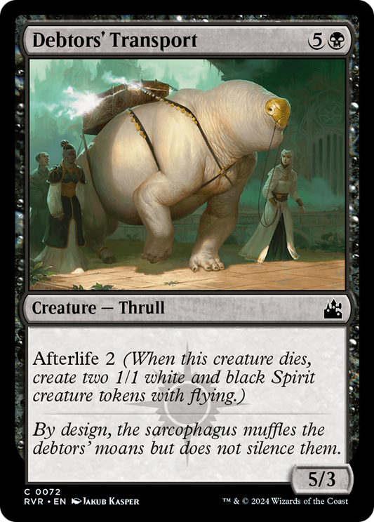 Debtors' Transport (RVR-072) - Ravnica Remastered - Premium MTG Single from Wizards of the Coast - Just $0.25! Shop now at Game Crave Tournament Store