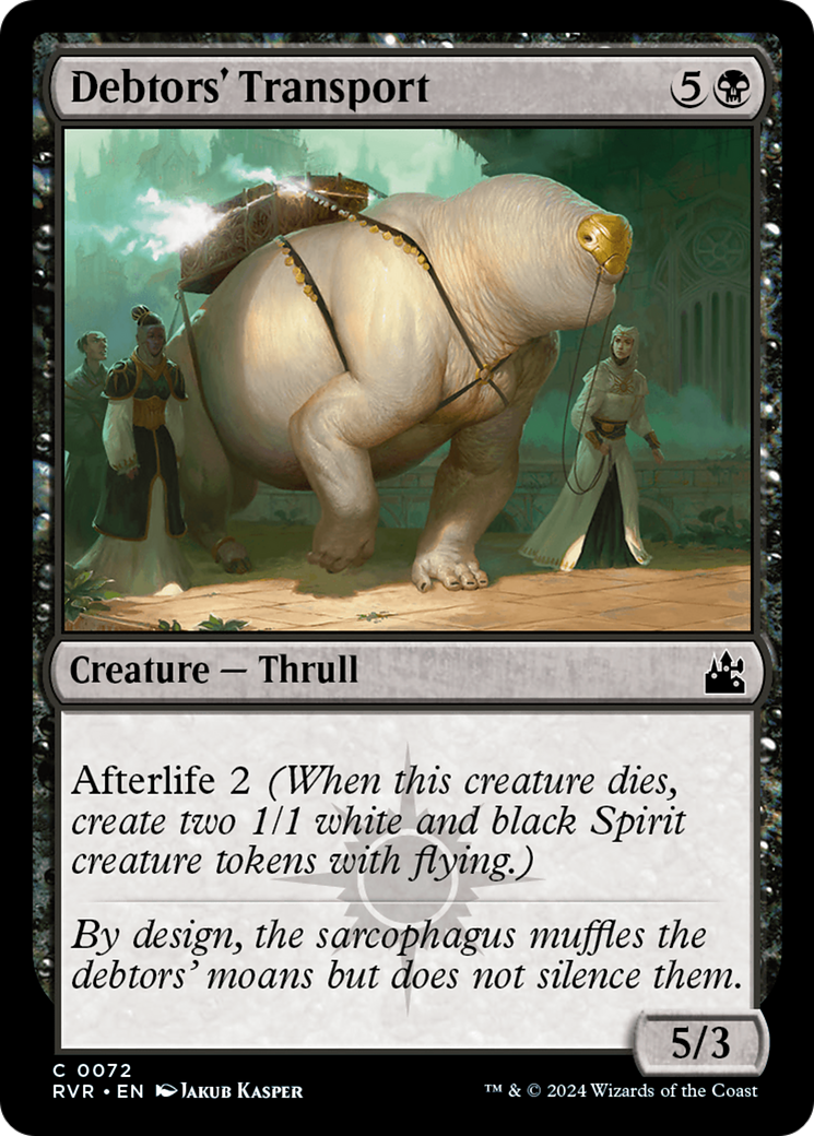 Debtors' Transport (RVR-072) - Ravnica Remastered Foil - Premium MTG Single from Wizards of the Coast - Just $0.25! Shop now at Game Crave Tournament Store