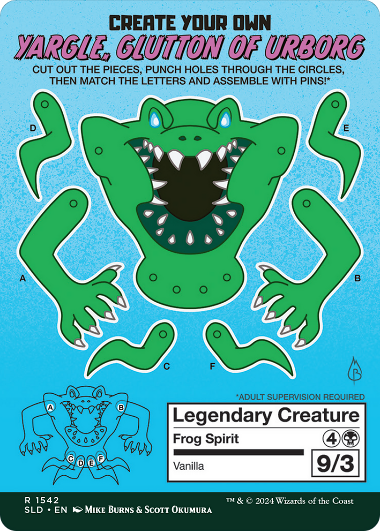 Yargle, Glutton of Urborg // Yargle, Glutton of Urborg (SLD-1542) - Secret Lair Drop - Premium MTG Single from Wizards of the Coast - Just $1.66! Shop now at Game Crave Tournament Store