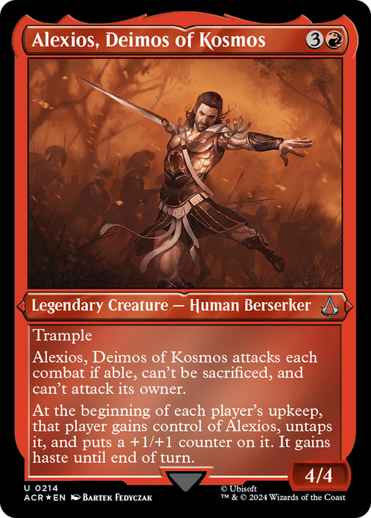 Alexios, Deimos of Kosmos (ACR-214) - Assassin's Creed Etched Foil - Premium MTG Single from Wizards of the Coast - Just $3.80! Shop now at Game Crave Tournament Store