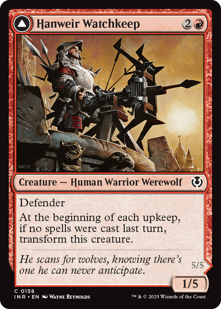 Hanweir Watchkeep (-158) - Innistrad Remastered Foil - Premium MTG Single from Wizards of the Coast - Just $0.25! Shop now at Game Crave Tournament Store