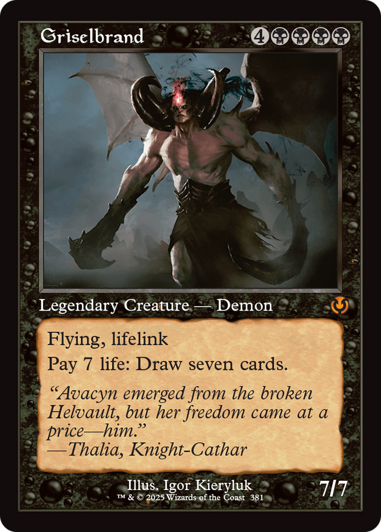 Griselbrand (Retro Frame) (-381) - Innistrad Remastered - Premium MTG Single from Wizards of the Coast - Just $2.83! Shop now at Game Crave Tournament Store