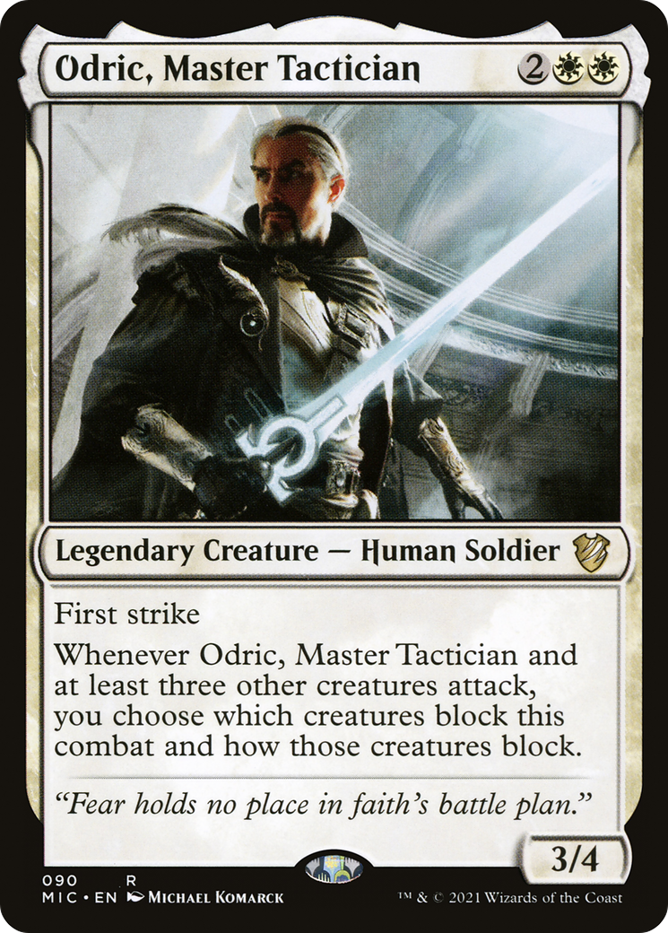 Odric, Master Tactician (MIC-090) - Midnight Hunt Commander - Premium MTG Single from Wizards of the Coast - Just $0.34! Shop now at Game Crave Tournament Store