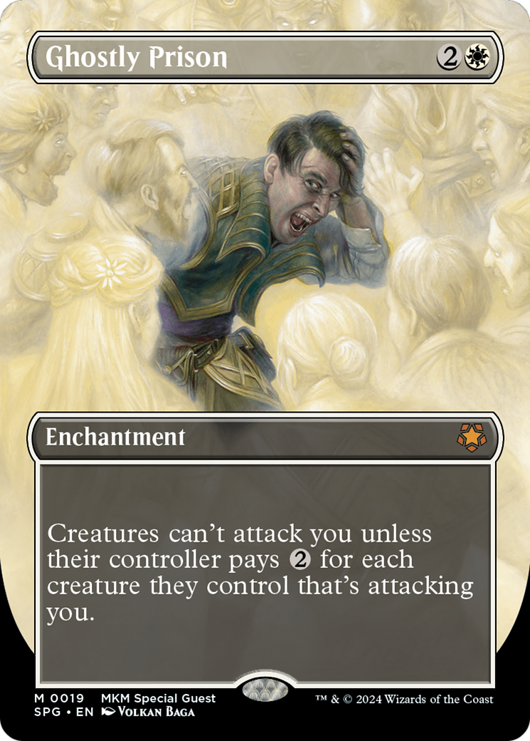 Ghostly Prison (SPG-019) - Special Guests (Borderless) Foil - Premium MTG Single from Wizards of the Coast - Just $23.78! Shop now at Game Crave Tournament Store