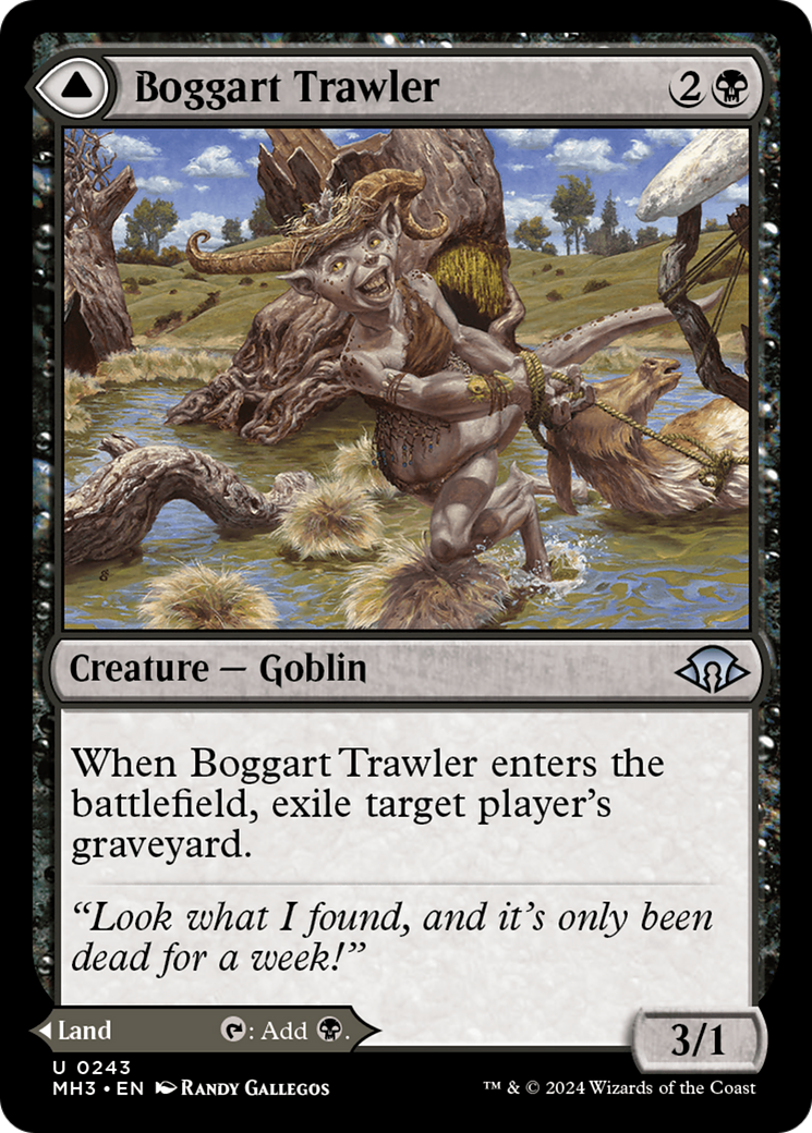 Boggart Trawler // Boggart Bog (MH3-243) - Modern Horizons 3 - Premium MTG Single from Wizards of the Coast - Just $1.43! Shop now at Game Crave Tournament Store