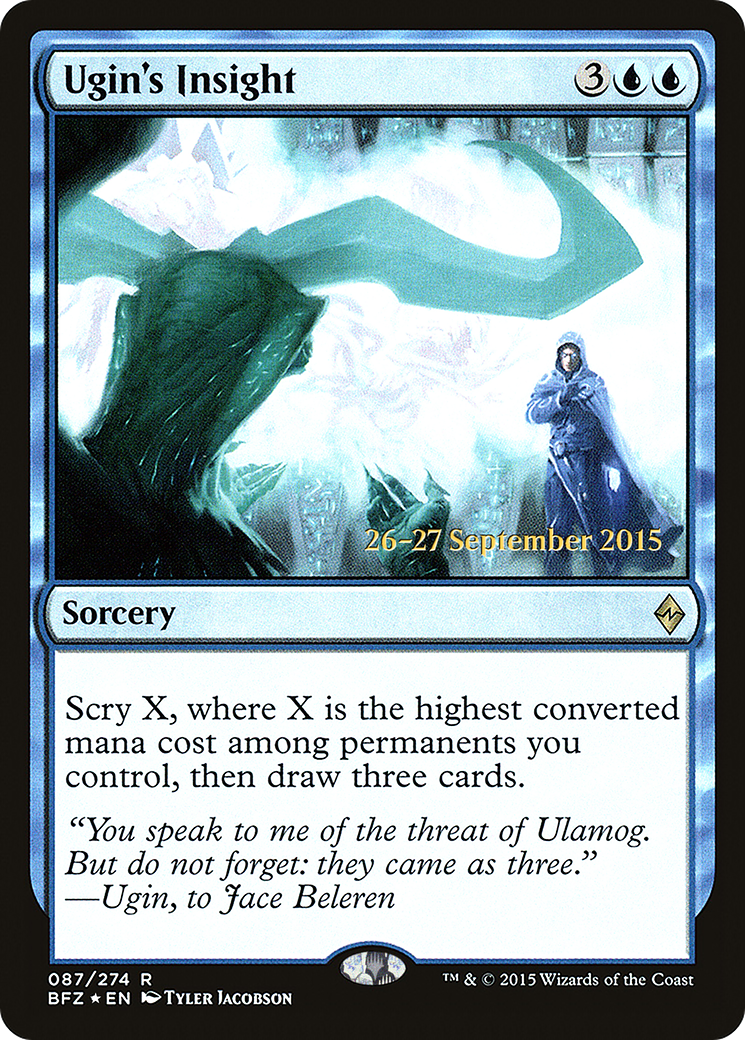 Ugin's Insight (PBFZ-87S) - Battle for Zendikar Promos Foil