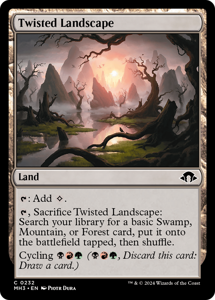 Twisted Landscape (MH3-232) - Modern Horizons 3 - Premium MTG Single from Wizards of the Coast - Just $0.25! Shop now at Game Crave Tournament Store