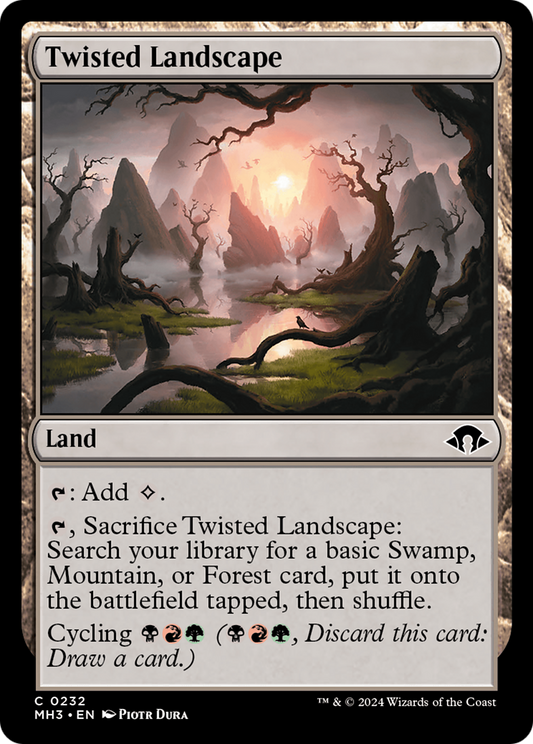 Twisted Landscape (MH3-232) - Modern Horizons 3 - Premium MTG Single from Wizards of the Coast - Just $0.25! Shop now at Game Crave Tournament Store