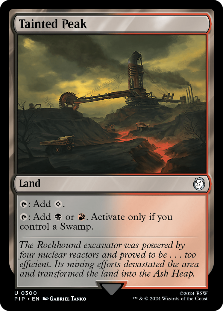 Tainted Peak (PIP-300) - Fallout - Premium MTG Single from Wizards of the Coast - Just $0.26! Shop now at Game Crave Tournament Store