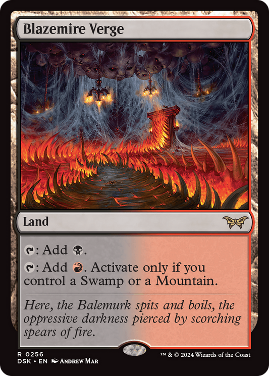 Blazemire Verge (DSK-256) - Duskmourn: House of Horror Foil - Premium MTG Single from Wizards of the Coast - Just $5.42! Shop now at Game Crave Tournament Store