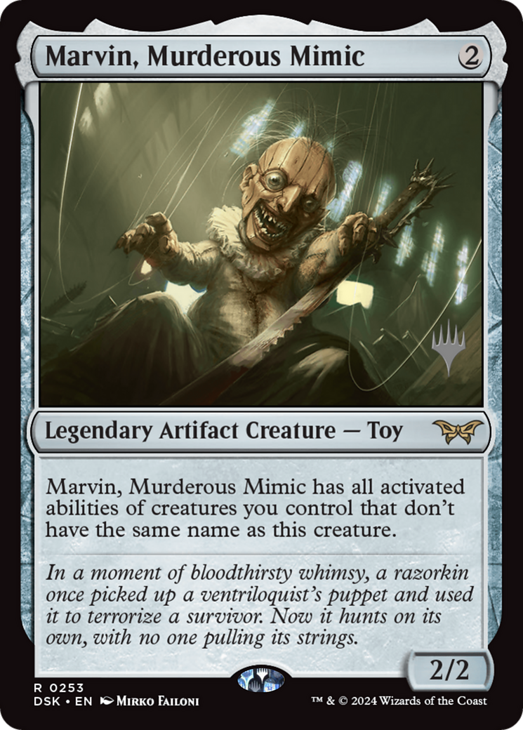 Marvin, Murderous Mimic (PDSK-253P) - Duskmourn: House of Horror Promos Foil - Premium MTG Single from Wizards of the Coast - Just $1.83! Shop now at Game Crave Tournament Store