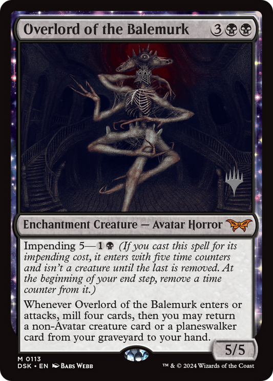 Overlord of the Balemurk (PDSK-113P) - Duskmourn: House of Horror Promos - Premium MTG Single from Wizards of the Coast - Just $21.82! Shop now at Game Crave Tournament Store