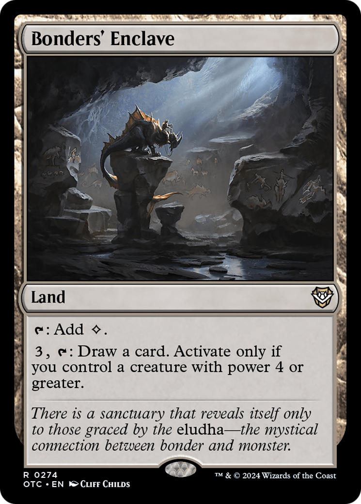 Bonders' Enclave (OTC-274) - Outlaws of Thunder Junction Commander - Premium MTG Single from Wizards of the Coast - Just $0.47! Shop now at Game Crave Tournament Store
