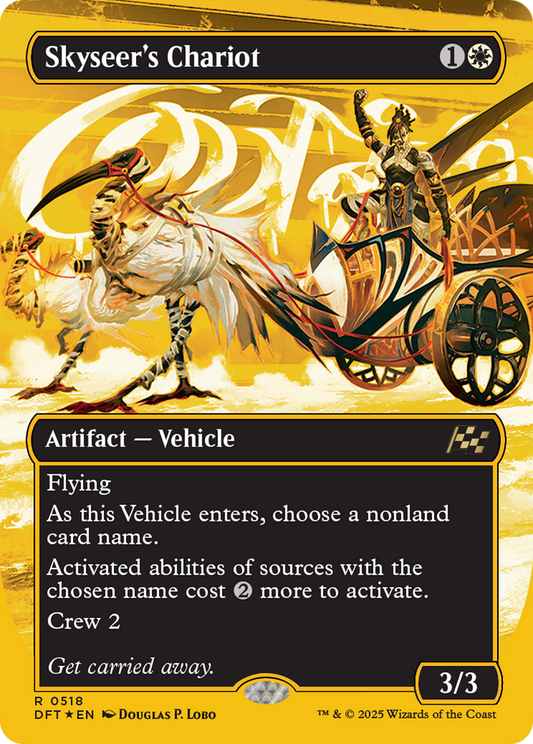 Skyseer's Chariot (Borderless) (First-Place Foil) (DFT-518) - Aetherdrift Foil - Premium MTG Single from Wizards of the Coast - Just $0.52! Shop now at Game Crave Tournament Store