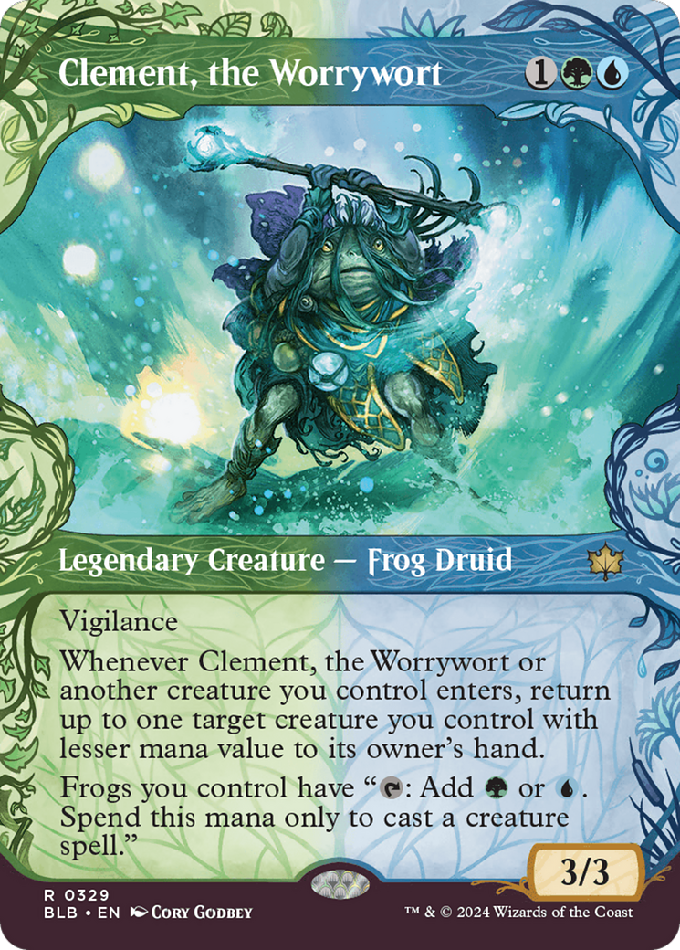Clement, the Worrywort (BLB-329) - Bloomburrow Foil - Premium MTG Single from Wizards of the Coast - Just $0.56! Shop now at Game Crave Tournament Store
