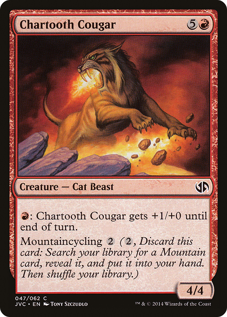 Chartooth Cougar (JVC-047) - Duel Decks Anthology: Jace vs. Chandra