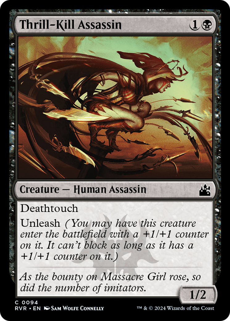 Thrill-Kill Assassin (RVR-094) - Ravnica Remastered - Premium MTG Single from Wizards of the Coast - Just $0.25! Shop now at Game Crave Tournament Store