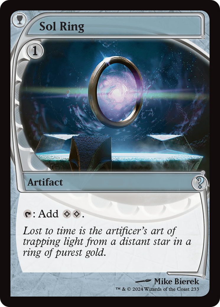Sol Ring (MB2-233) - Mystery Booster 2 - Premium MTG Single from Wizards of the Coast - Just $4.40! Shop now at Game Crave Tournament Store