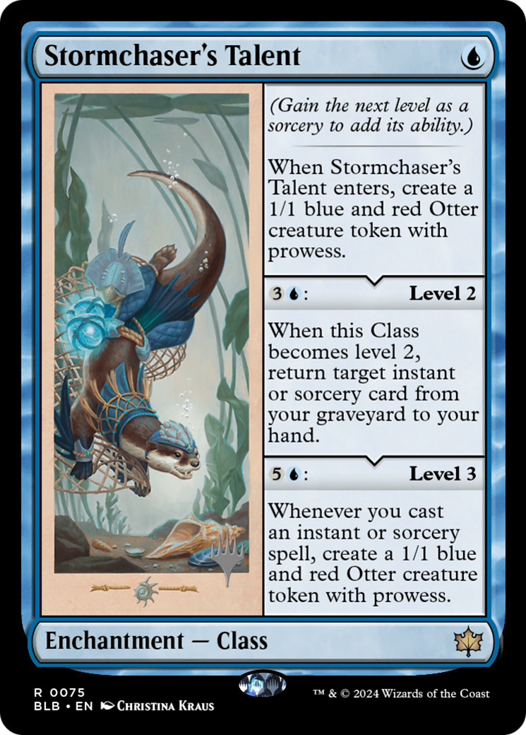 Stormchaser's Talent (PBLB-75P) - Bloomburrow Promos Foil - Premium MTG Single from Wizards of the Coast - Just $12.84! Shop now at Game Crave Tournament Store